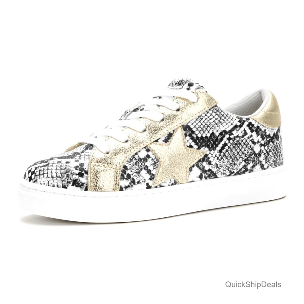 Women's Fashion Sneakers Lace Up Low Top Comfortable Cushioned Walking Shoes